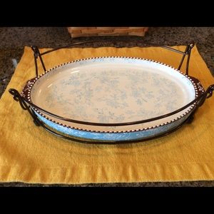 Temp-tations Floral Lace Bakeware/Serveware